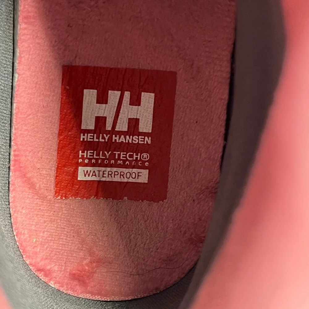 Helly Hansen Winter Boots Kids Teal Green Pink Waterproof Primaloft 11645 Size 1